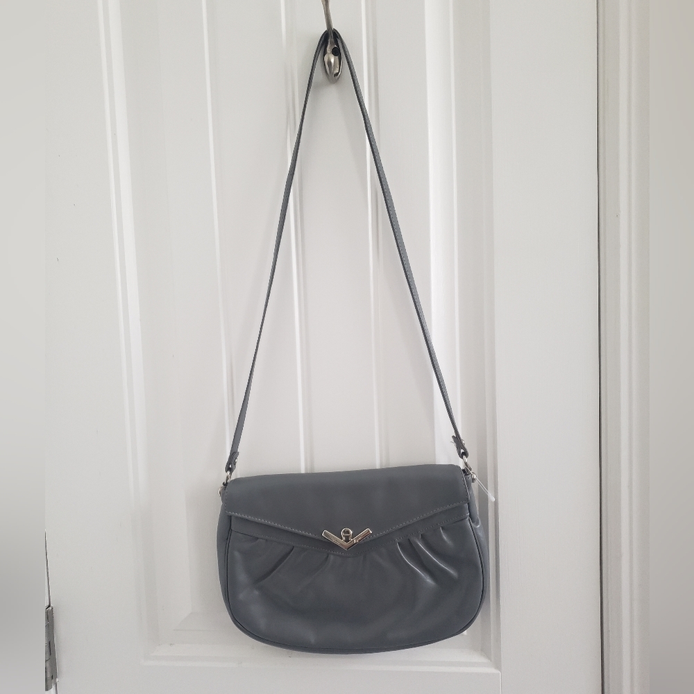 Etienne Aigner purse stone gray vintage look